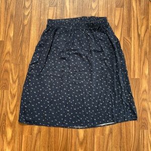 Blue and White Midi/Maxi Skirt